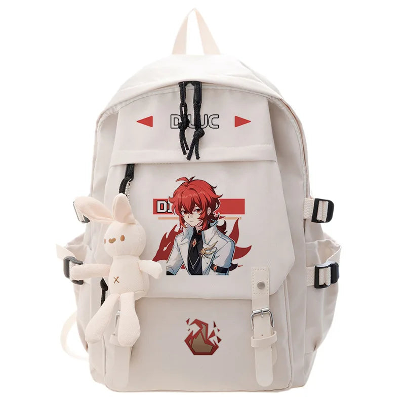 Genshin Impact Backpack Anime Cosplay | Students School Bag Klee Cartoon Bookbag Laptop Travel Rucksack Outdoor Boys Girls Gifts ShopOnlyDeal