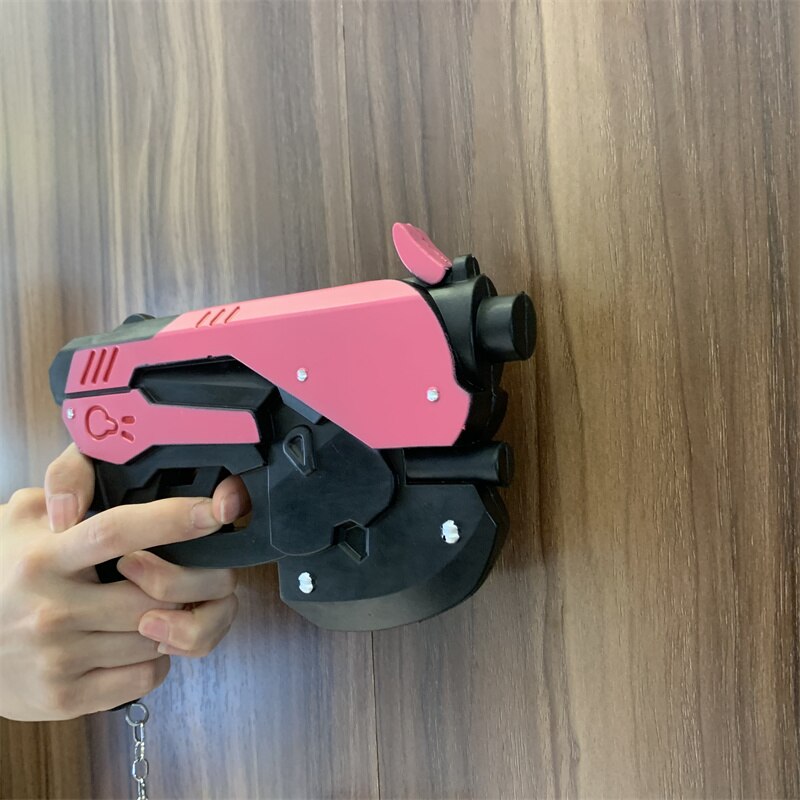 Game OW D. va Revolvers Weapon Gun 1:1 Cosplay Safety PU Gift Outdoor Toy Rubber No Shooting ShopOnlyDeal