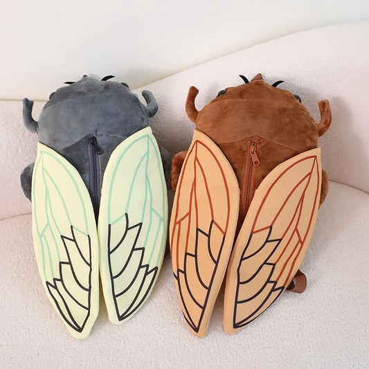 Cicada Plush Backpack Kawaii Fashion Plushie Doll Fur Bag Children's Bag Shoulder Bag Mini Knapsack Bags Gifts For Girlfriend ShopOnlyDeal