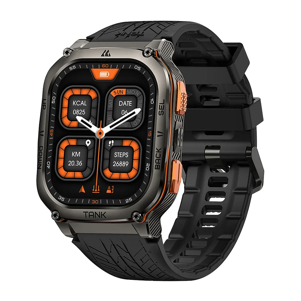 Original AMAZTIM TANK M3 Ultra GPS Smart Watch for Men | Waterproof Smartwatch with AOD Display | Electronic Military Digital Fitness Watch ShopOnlyDeal