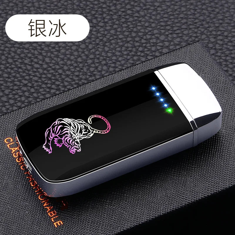 New Smart Induction Dual Arc Plasma Electric Lighter USB Lighter Innovative Side Slip Ignition Personalized Custom Lighter ShopOnlyDeal