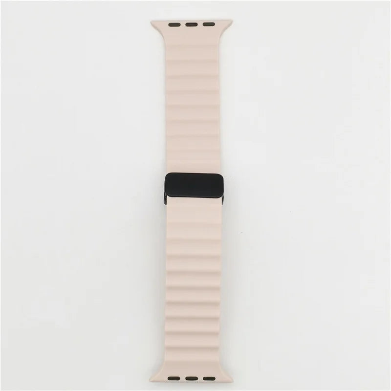 Magnetic Buckle Strap For Apple Watch Band Ultra 2 49mm 45mm 44mm 40mm 41mm 38 42mm Silicone Bracelet iWatch Series 7 6 3 se 8 9 ShopOnlyDeal