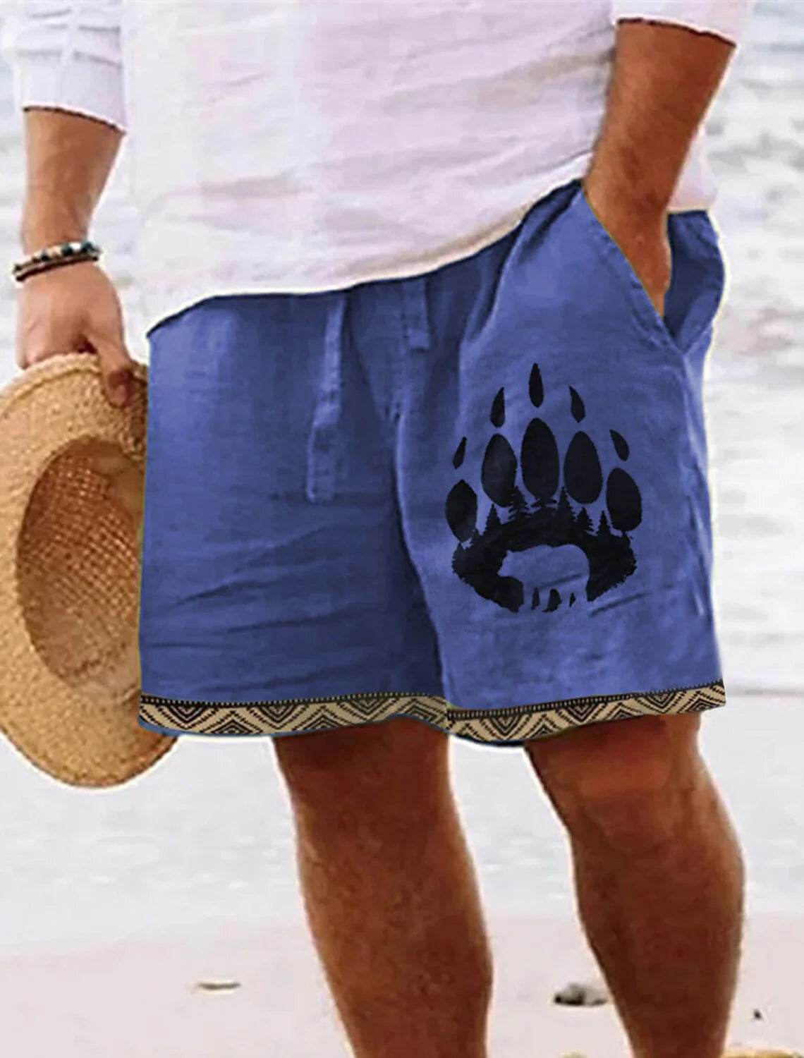 2024 New Men's Retro Bear Paw 3D Printed Shorts | Summer Breathable Retro Fitness Street Shorts | Ropa Hombre ShopOnlyDeal