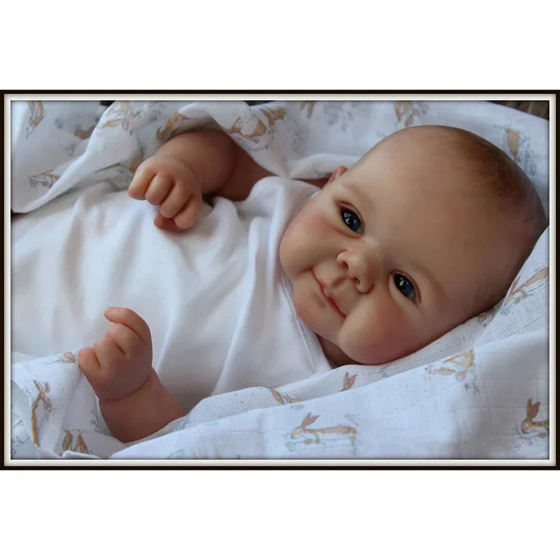 49CM Reborn Dolls Complete Finished Juliette Lifelike Real Touch 3D Skin Multiple Layers with Hand-Painted Hair Bebe Doll ShopOnlyDeal