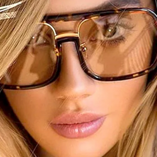 Luxury Square Big Frame Sunglasses Men Women Fashion Shades UV400 Vintage Glasses ShopOnlyDeal