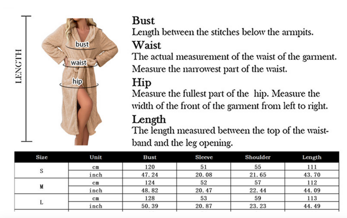 Women Long Warm Bathrobe Fluffy Fleece Thermal Bath Robe Winter Dressing Gown Sleepwear Plus Size Ear Hooded Flannel Bathrobe ShopOnlyDeal