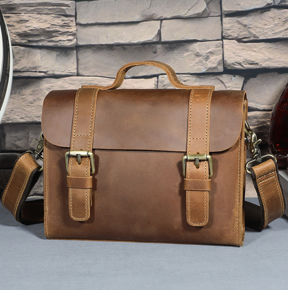 Elevate Your Style with a Genuine Leather Men's Briefcase - The Ultimate Business Companion ShopOnlyDeal