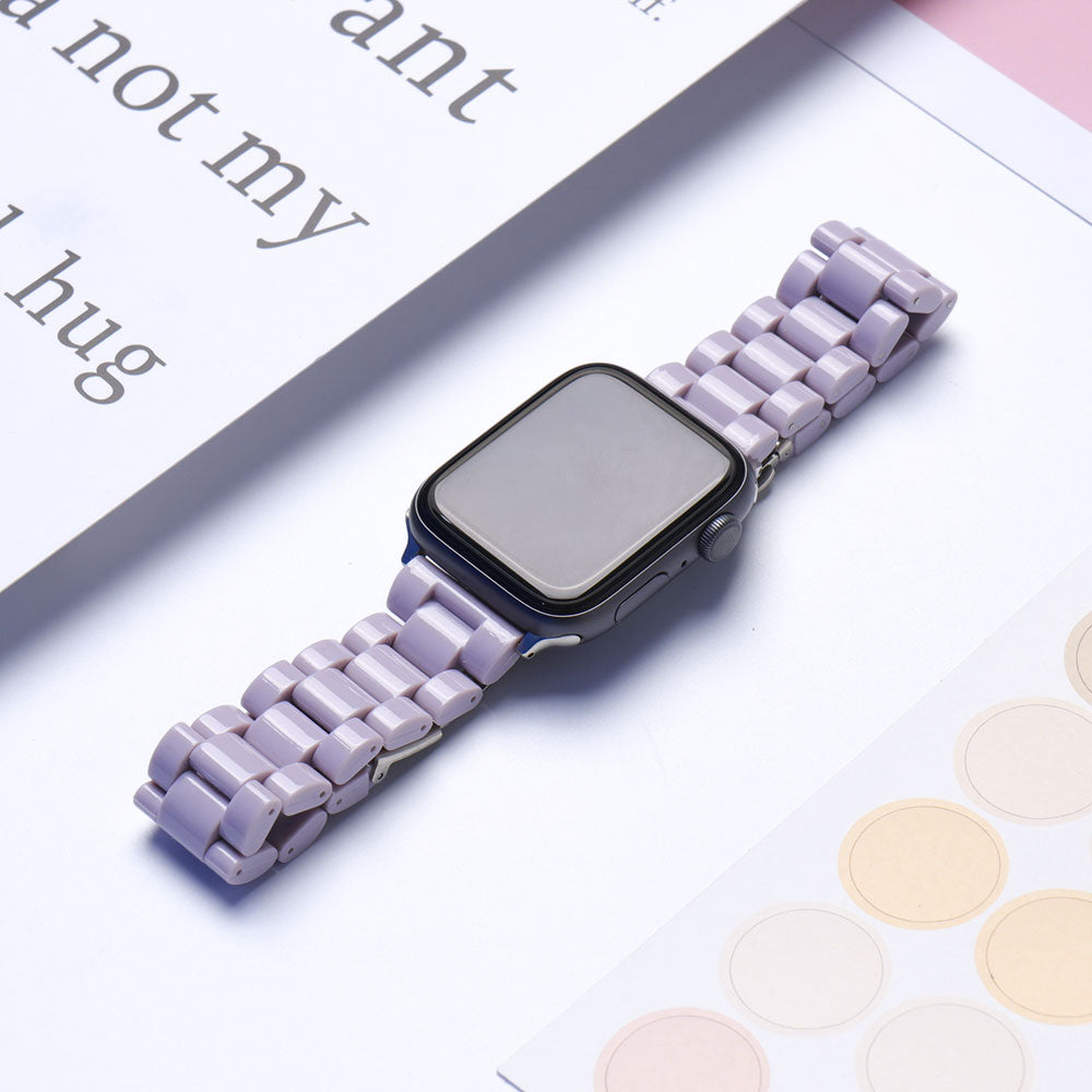 Pink Resin Watch strap for apple watch 40mm band 42 38mm correa candy steel for iwatch series 8 7 6 SE 5 4 40mm 41MM 45MM 49MM Ultra Black ShopOnlyDeal