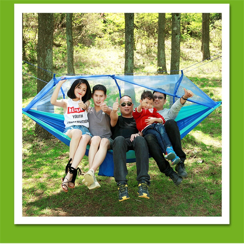 Sleeping Swing with Anti-Mosquito Parachute Cloth: Double 210T Nylon Aerial Camping Tent and Outdoor Mosquito Net Hammock ShopOnlyDeal