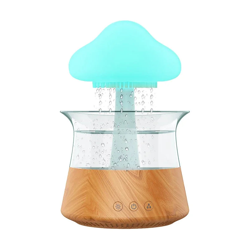 Rain Cloud Electric Air Humidifier 300ml Aroma Diffuser Zen Rain Water Drops Colorful Night Light Humidifier for Home Gift ShopOnlyDeal