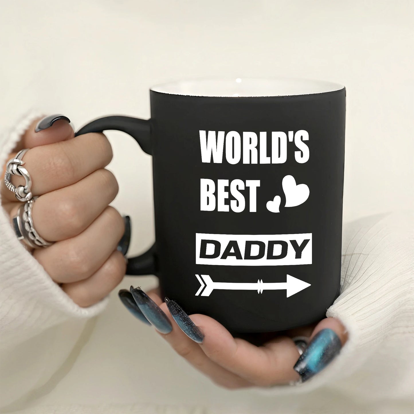 1pc 11oz World's Best Daddy Milk Mug | Fun Creative Gift for Dad | Father's Holiday Ceramic Coffee Mug ShopOnlyDeal