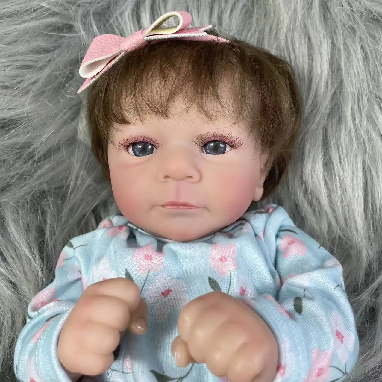 New 18Inches Finished Reborn Baby Dolls Felicia Realistic Lifelike Adorable Newborn Girl Best Christmas Gift for Kids ShopOnlyDeal