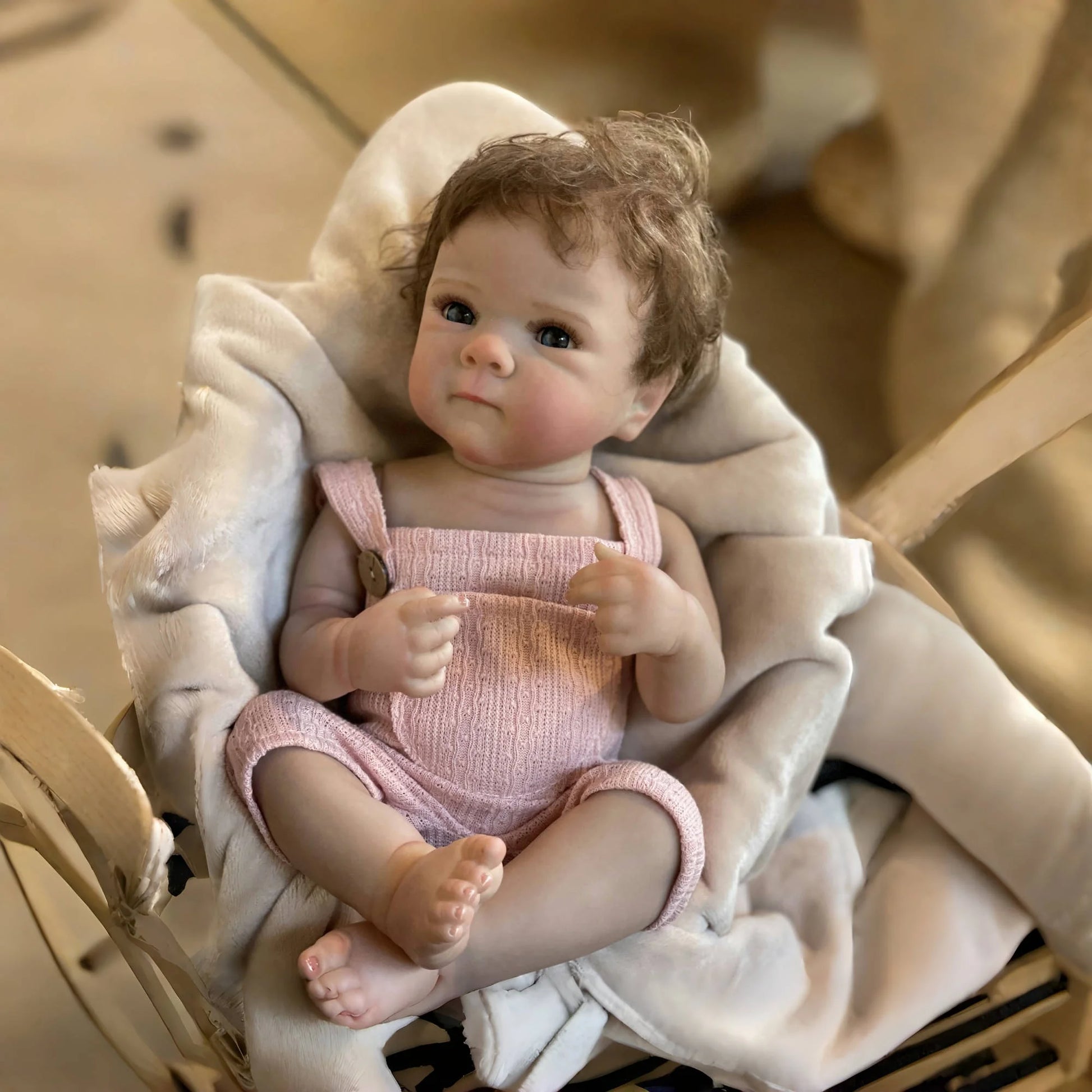 50cm Washable Bettie Reborn Baby Girl With Rooted Hair Full Body Vinyl Painted Skin Visible Veins Lifelike Newborn Baby Doll ShopOnlyDeal