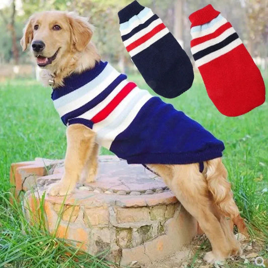 Large Dog Sweater Labrador Golden Retriever Jumper Knitted Sweaters For Big Dog Pullover Clothes Winter Pet Sweater Dog #8-#28 ShopOnlyDeal