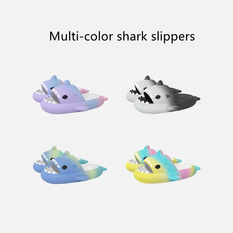 Summer Beach Slides | Men's Shark Slippers | Women's Color Combination Flip Flops | Boy's Girl's Cartoon EVA Sandals | Anti-Skid Shoes ShopOnlyDeal