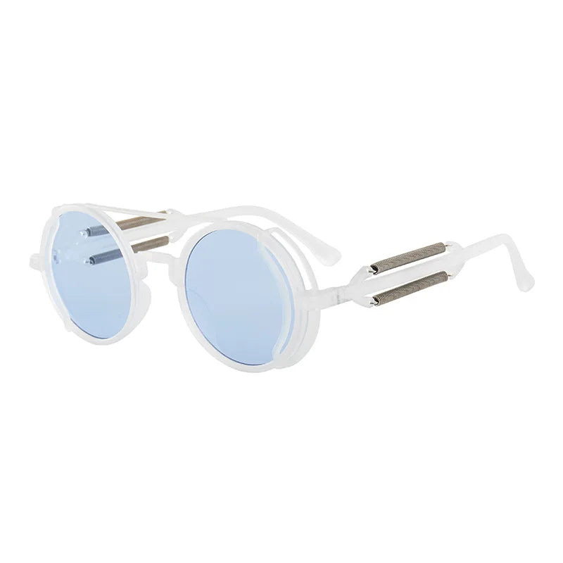 Vintage Punk Round Frame Sunglasses Men Women Glasses Small Lens Brand Designer Sun Glasses UV400 Outdoor Sports Eyewear Anti-UV ShopOnlyDeal