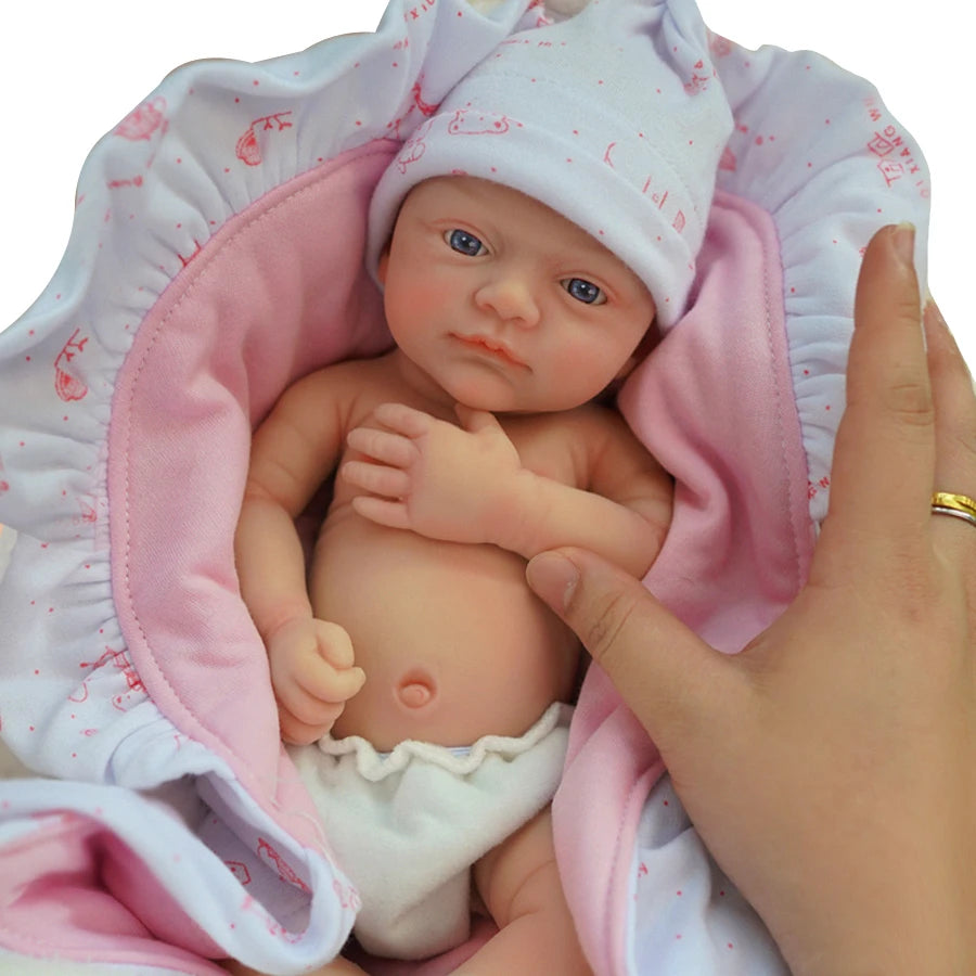 12"  Micro Preemie Full Body Silicone Baby Doll  Girl "Luna"& Boy "Toby" Lifelike Reborn Doll Surprice Children Anti-Stress ShopOnlyDeal