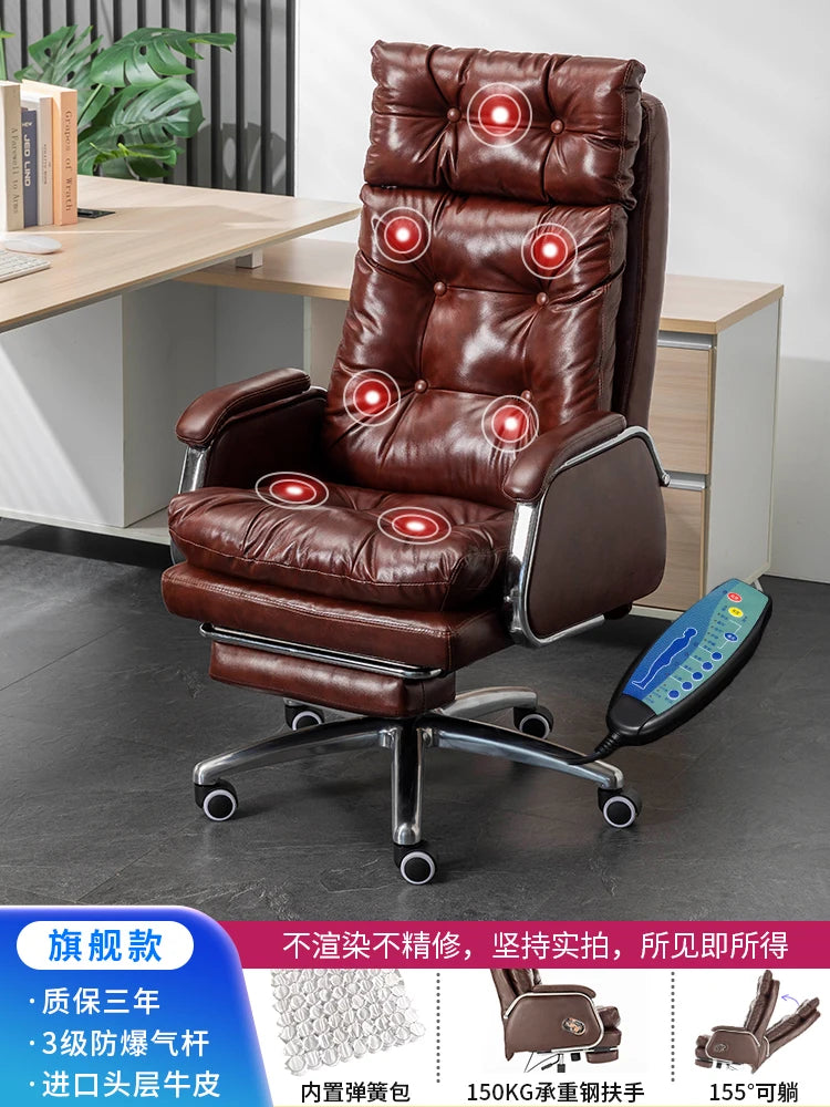 Leather Vanity Office Chair | Portable Modern Makeup Throne | Luxury Conference Office Chair | Comfortable Mobilya Home Furniture ShopOnlyDeal