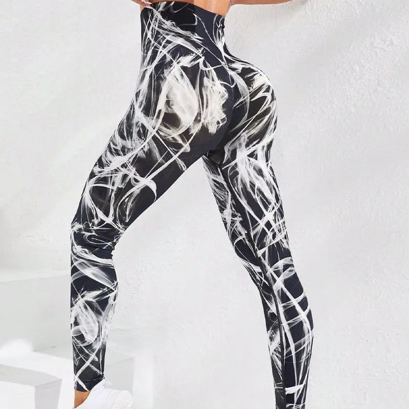 New 3D Print Tie Dye Sports Pants | Women Seamless Leggings | High Waist Fitness Push Up Leggings | Gym Clothing Workout Tights ShopOnlyDeal