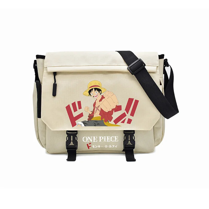 Anime One Piece One-Shoulder Backpack Luffy Giant Naruto Totoro Students Make Up A Missed Lesson Crossbody Bag Kids Schoolbag ShopOnlyDeal