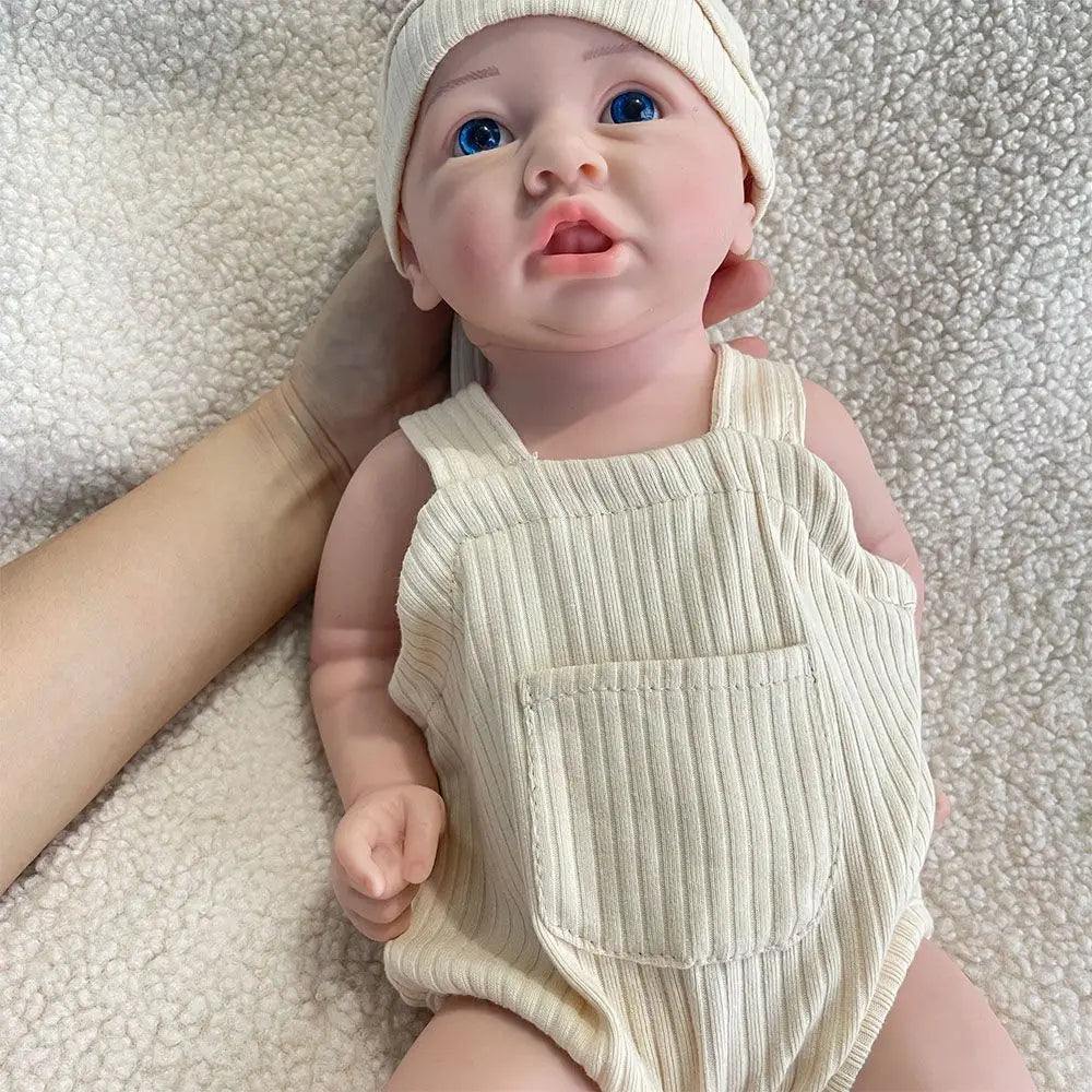 Pretty 18" Silicone Reborn Baby Girl Floppy Real 3D Skin Painted Washable Newborn Doll Xmas Gift Collectibles Kids Toy ShopOnlyDeal