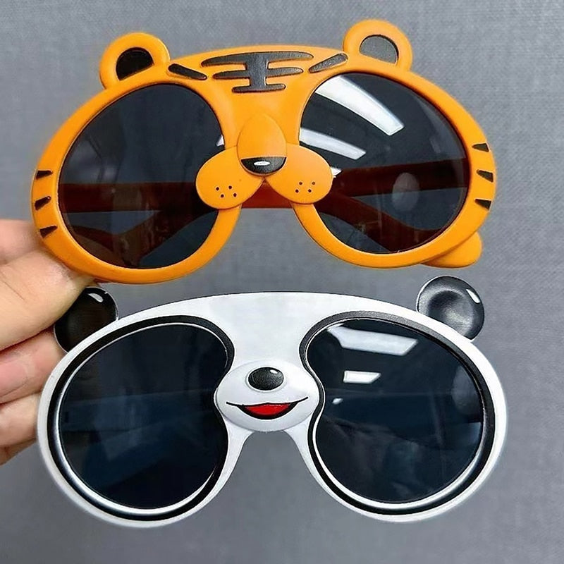 Children Sunglasses Cartoon Panda Shape Fashion Sunglasses Trend Kid's Glasses Face Decor Children's Birthday Gift Toys Cute ShopOnlyDeal