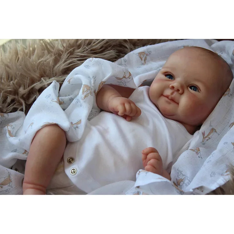 49CM Reborn Dolls Complete Finished Juliette Lifelike Real Touch 3D Skin Multiple Layers with Hand-Painted Hair Bebe Doll ShopOnlyDeal