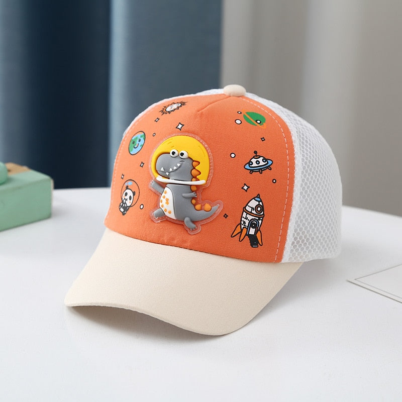 Cartoon Dinosaur Children Baseball Cap Cute Animal Kids Sun Hat Spring Corduroy Outdoor Boys Girls Peaked Caps Bonnet Gorras ShopOnlyDeal