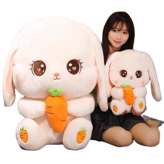 80cm Big Size Kawaii Carrot Rabbit Plush Toy Stuffed Animal Bunny Soft Doll Pillow Kids Toys Birthday Christmas Gift for Girl ShopOnlyDeal