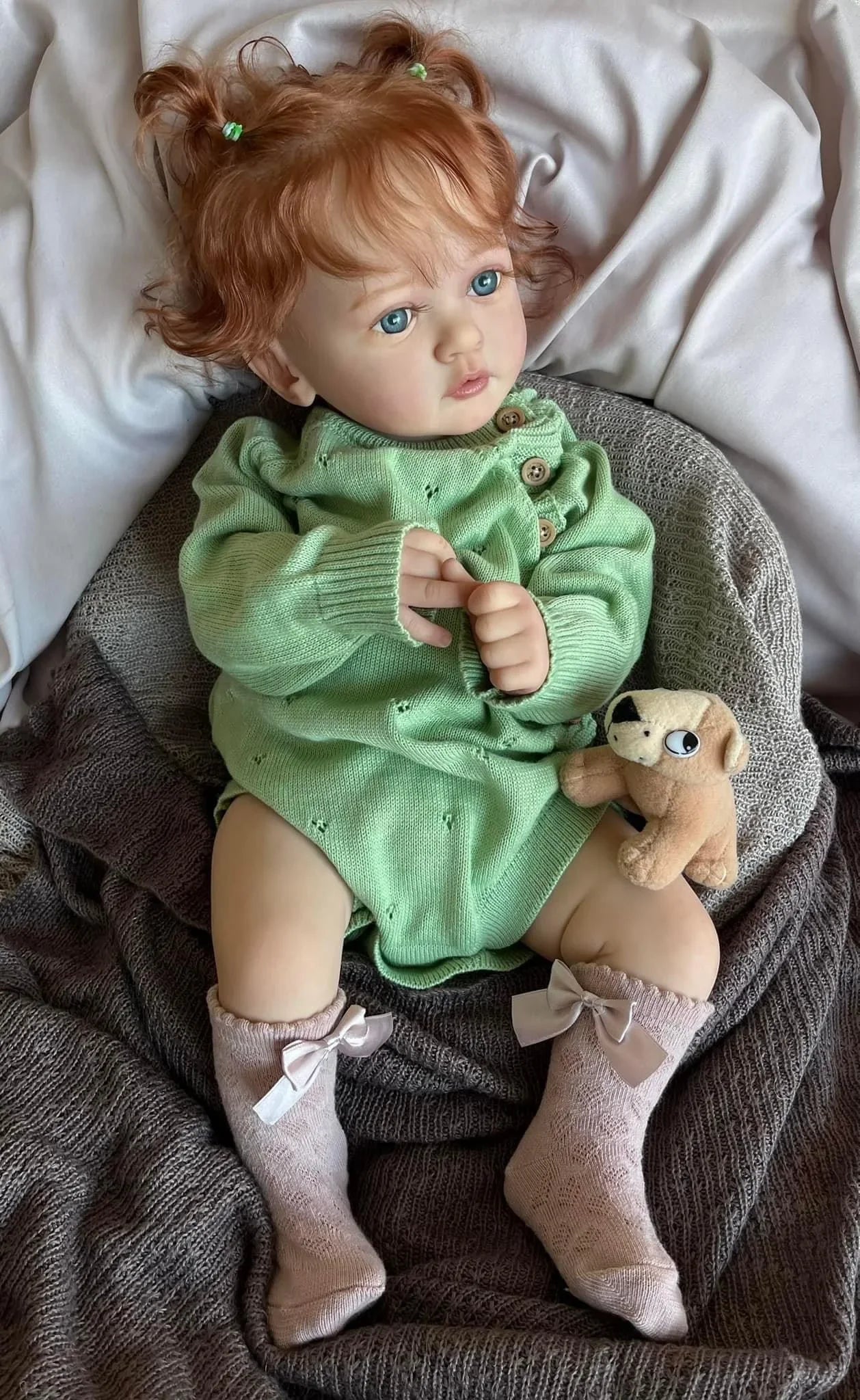 NPK 24Inch Ayana Reborn Baby Doll  Toddler Newborn Doll Princess Girl Lifelike Soft Touch 3D Skin Art Doll with Hand Root Hair ShopOnlyDeal