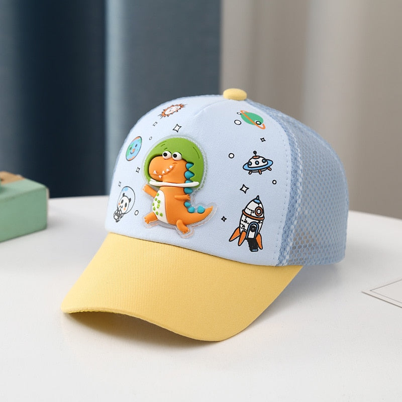 Cartoon Dinosaur Children Baseball Cap Cute Animal Kids Sun Hat Spring Corduroy Outdoor Boys Girls Peaked Caps Bonnet Gorras ShopOnlyDeal