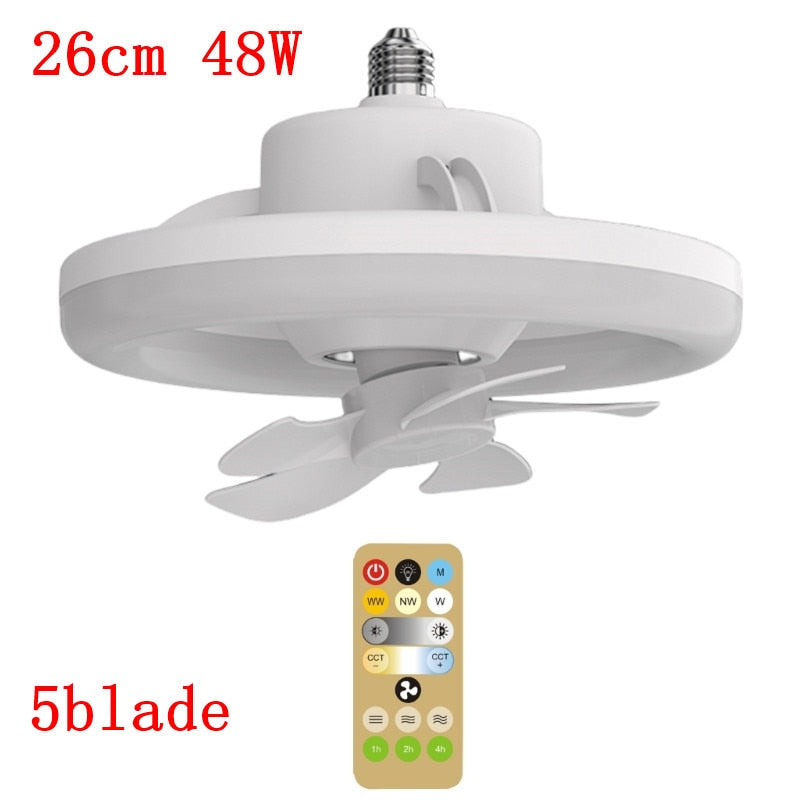 for Smart Ceiling Fan with Remote Control B22 to E27 Converter Base/1m E27 Cable ShopOnlyDeal