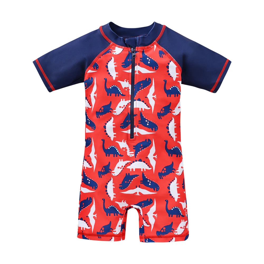 2023 Summer Kids Swimsuit One Piece Cool Shark Print Children Swimwear Beach Wear Kid Clothing ShopOnlyDeal