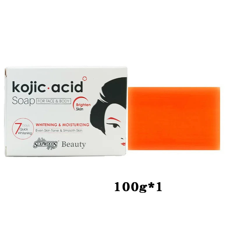 Genuine Kojic Acid Soap Original Whitening Soap Remove Black Facial Soap Handmade Bleaching Acid Glycerin Deep Cleaning Skin ShopOnlyDeal