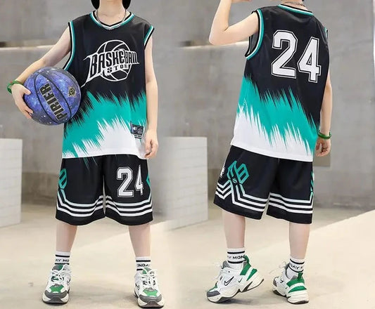 Boys Basketball Sports Suits | Quick-Dry Sleeveless Vest + Shorts 2-Pcs Sets | Kids Sports Outfits for 4-14 Years ShopOnlyDeal