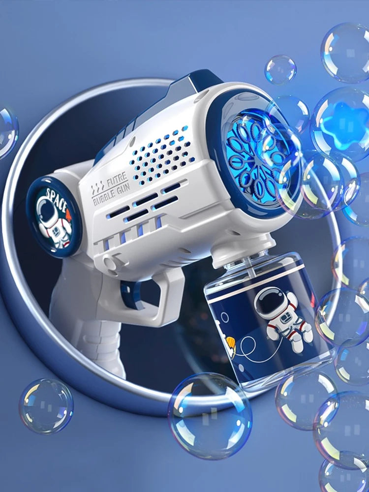 Astronaut Electric Automatic Light Bubble Machine Bubble Gun Toy Summer Beach Bath Outdoor Game Fantasy Toys for Children Kids ShopOnlyDeal