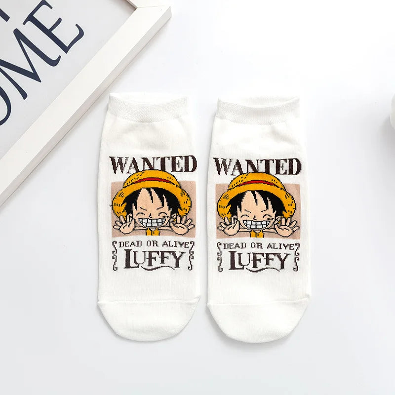 Anime One Piece Luffy Chopper Short Socks | Happy Women Students Cotton Socks | Cartoon Colorful Thin Socks | Creative Ladies Spring ShopOnlyDeal