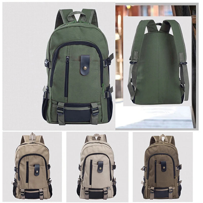 Travel Backpack Men Tactical Militari Mountaineering Bag Men Canvas Large Capacity Backpacks Outdoor Camping Bag Computer Bag ShopOnlyDeal