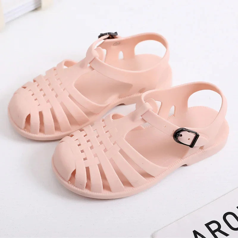 Sandalia Child Beach Shoes for Sea Summer Girls Gladiator Sandals Baby Soft Non-slip Princess Jelly Shoes Boy Roman Flip-flops ShopOnlyDeal