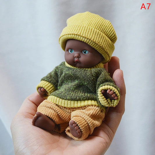 Reborn Dolls Baby Reborn Silicone Reborn Baby Doll 12cm Palm Dolls Pajamas Dress Simulation Baby Reborn Baby Doll Toys ShopOnlyDeal