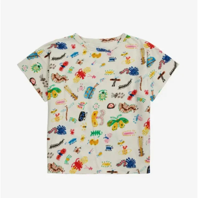 Kids Tshirt |Children's Instagram Cartoon Fun Short Sleeve Inner Casual T-shirt ShopOnlyDeal