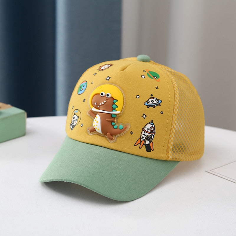 Cartoon Dinosaur Children Baseball Cap Cute Animal Kids Sun Hat Spring Corduroy Outdoor Boys Girls Peaked Caps Bonnet Gorras ShopOnlyDeal