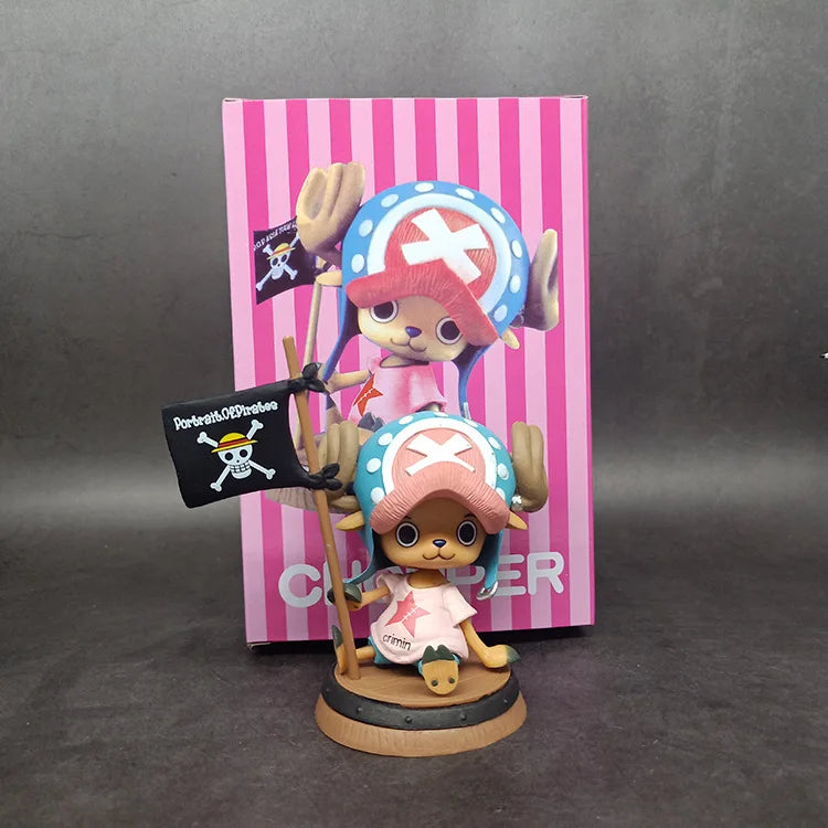 9cm One Piece Figure Anime Chopper With Flag Action Figurine Doll Model Toys PVC Statue Collection Car Decoration Children Gifts ShopOnlyDeal