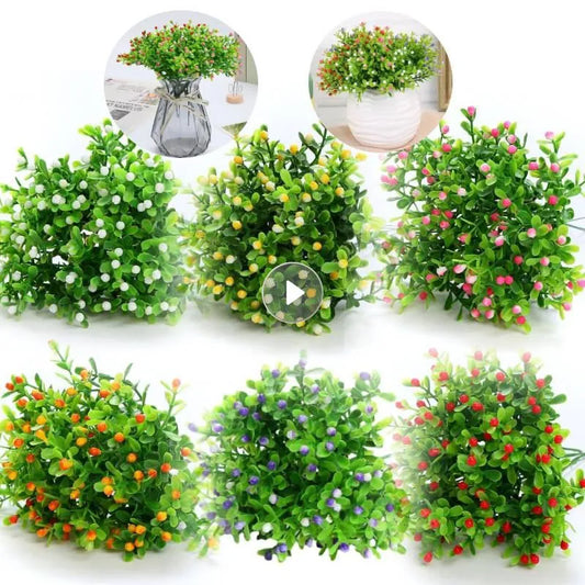 Artificial Shrubs Plastic Plants Fake Simulation Bushes Wedding Indoor Home Garden Kitchen Parterre Festive Party Decoration ShopOnlyDeal