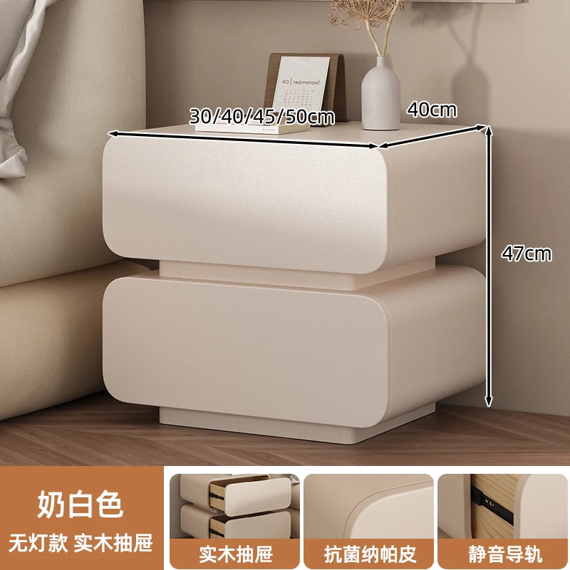 White Bedroom Mobile Nightstands Nordic Modern Bedside Cabinet Gamer Comfortable Design Mesita De Noche Home Furniture CY50NS ShopOnlyDeal