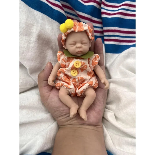 6-Inch Full Body Silicone Reborn Baby Doll | Realistic Newborn Mini Doll with Clothes ShopOnlyDeal