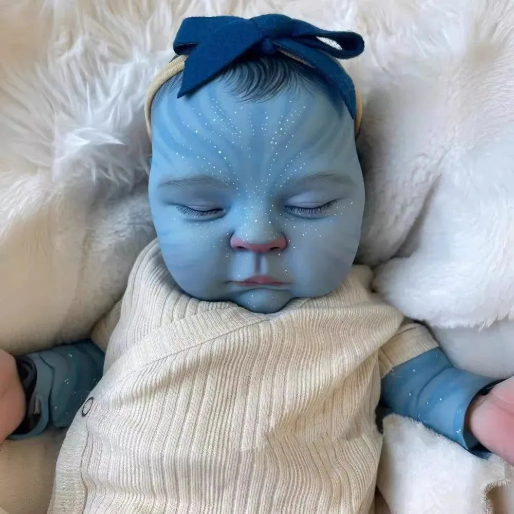 19inch Reborn baby doll peaches Avatar Newborn Baby Size Bebe Reborn Dolls Handmade 3D Skin Tone with Visible Veins Real Picture ShopOnlyDeal