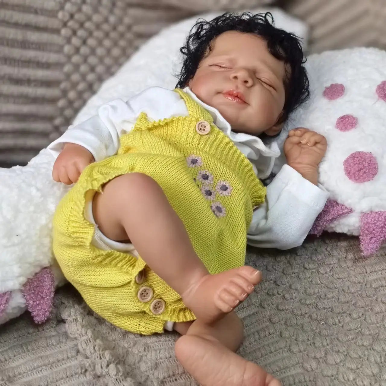 KEIUMI Lifelike Sleeping Reborn Baby Doll 18 Inch Full Silicone Vinyl Babies Dolls Kids Playmates DIY Toy Birthday XMAS Gifts ShopOnlyDeal