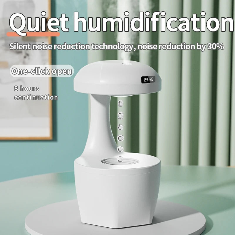 Mute Counter Current Humidifier Levitating Water Drops Cool Mist Maker Fogger Relieve Fatigue Anti-gravity Air Humidifier ShopOnlyDeal