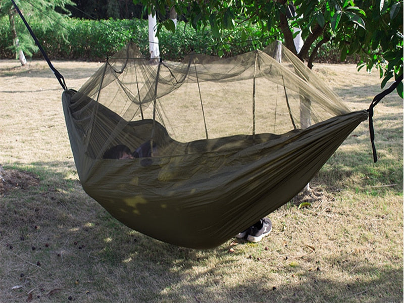 Sleeping Swing with Anti-Mosquito Parachute Cloth: Double 210T Nylon Aerial Camping Tent and Outdoor Mosquito Net Hammock ShopOnlyDeal